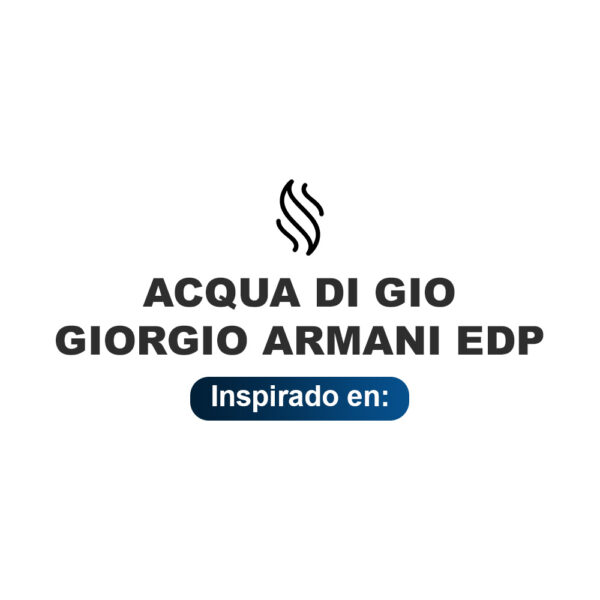 Inspirado en Acqua di Gio Giorgio Armani Edp