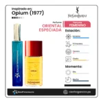 Recuerda a Opium 1977 Yves Saint Laurent | Perfume de mujer de 55ml 4 Opium 1977 Yves Saint Laurent ficha de perfume