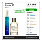 Inspirado en Santal 33 Le Labo (2011) | Perfume unisex de 55ml 3 Santal 33 Le Labo Ficha de perfume